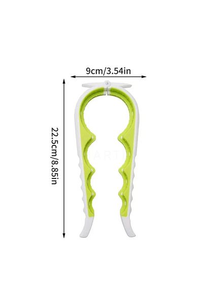 Choice Green Can Opener Multi Functional Four In One Beverage Bottle Opener Cap Twister Four Position Can O