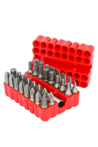 Choice 33Pcs Kit 33pcs Magnetic Security Screwdriver Bit Torq Torx Hexagonal Star Spanner Electric Holder B