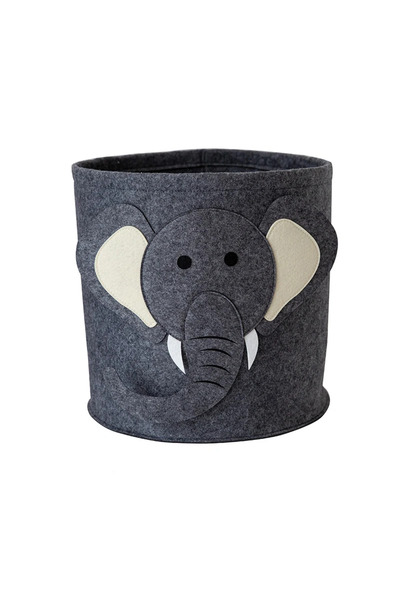 Choice دلو تخزين ألعاب الأطفال بسعة كبيرة على شكل فيل وحقيبة تخزين من اللباد وسلة غسيل كبيرة لتخزين ألعاب الأطفال