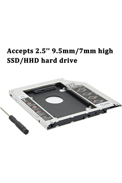 Choice علبة جديدة من الألومنيوم SATA 3.0 HDD 2nd HDD Caddy 9.5mm SSD HDD لجهاز Apple Macbook Pro Air 13" 15...