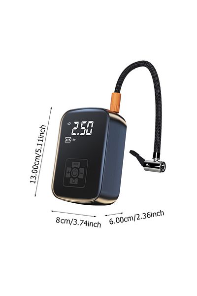 Choice Black 1PC Car Mounted Wireless Digital Display Inflation Pump Portable Wireless Air PumpTire Inflato