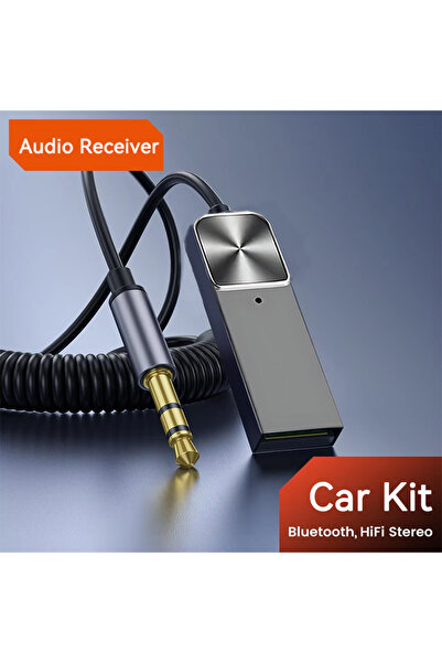 choice2 Gray-A Bluetooth 5.5 Car Kit AUX Audio Receiver USB To 3.5mm Hifi Ste...