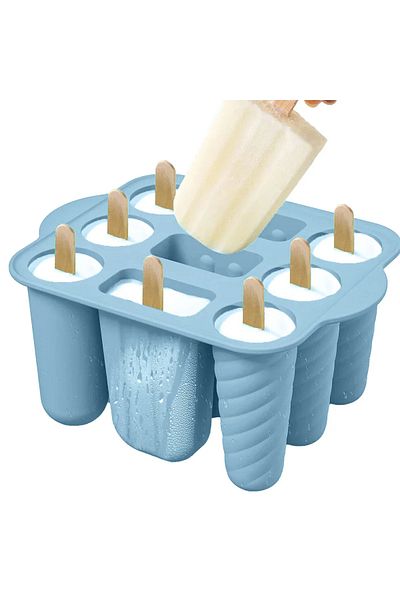 Choice Green A Popsicle Molds Silicone 12 Pieces Popsicle Trays For Freezer Homemade Ice Cream Popsicle Mol