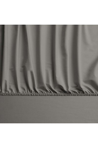 Linens ملاءة سرير من الساتان القطني بحجم الملكة - مزيج من المطاط