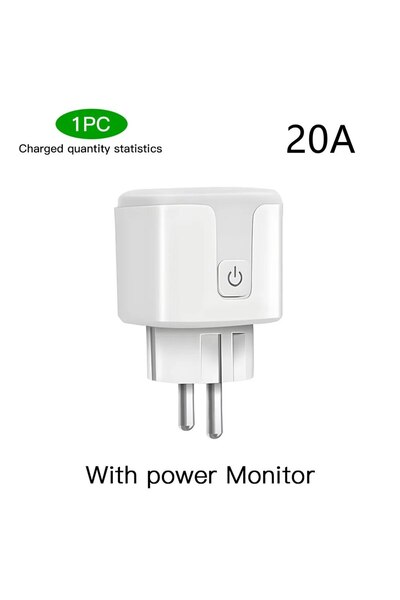 Choice 20A with power TUYA Smart Plug WiFi Socket EU 16A/20A With Power Monit...