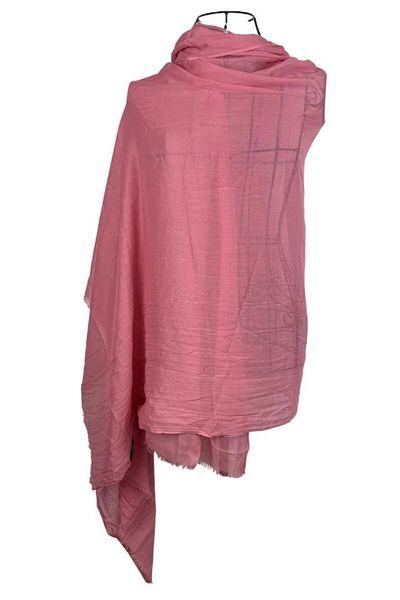 DACSHOP Esarfa dama uni 25VM, roz prafuit 180 x 95 cm