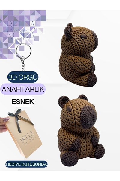 Bellanora Knitted Keychain Most Loved Animation Cartoon Animal Heroes Amigurumi in Custom Gift Box