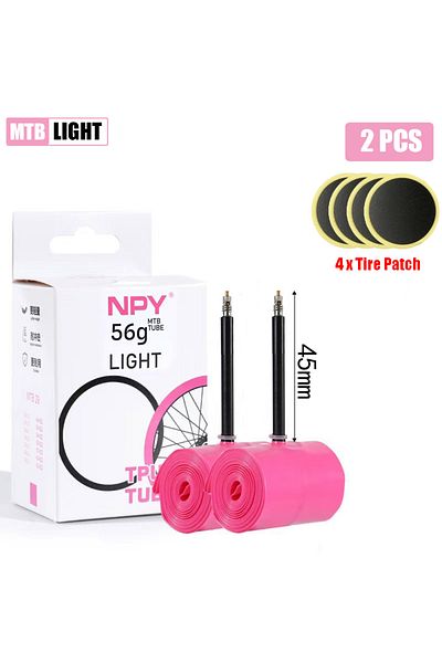 Choice Presta Valve 26 45mm 1.9-2.5" MTB-2pcs NPY TPU Bike Inner Tube light 26 27.5 29 Inches MTB Bicycle T
