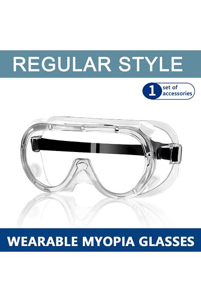 Choice Regular style Clear Safety Goggles Glasses Men Women Eye Protect Off-road Cycling Safety Anti Dust G