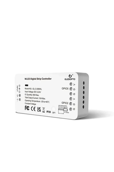 Choice GL-C-008WL WLED Digital Light Strip Controller WIFI DC5-24V Support WS2812 2811 SK6812 and other RGB