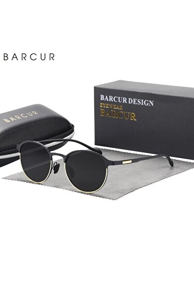 Choice Gold Gray BARCUR TR90 Temples Sunglasses Women Polarized Fashion Sun G...