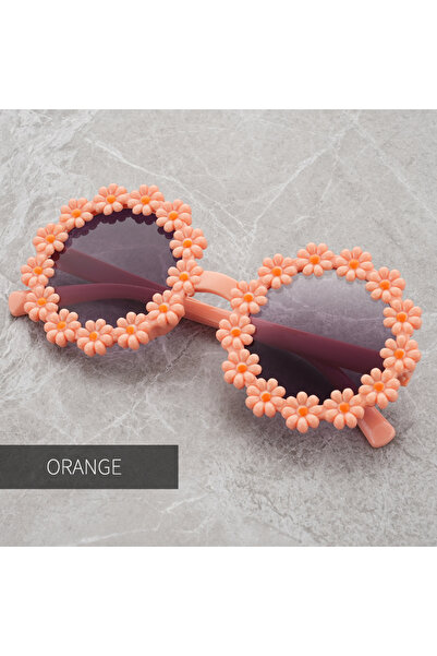 Choice نظارات شمسية للأطفال من سلسلة ديزي الجديدة باللون البرتقالي، بإطار دائ...