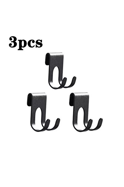 Choice 5.5X4cm 3pcs-black Hooks Bathroom Hook Space Aluminum Shower Hooks Ove...