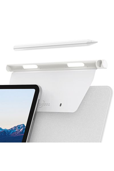 GOOJODOQ لوحة مفاتيح ذكية مغناطيسية قابلة للطي باللون الأبيض لأجهزة Apple وGOOJODOQ Magic Keyboard مغناطيسية قابلة للطي لأجهزة Apple