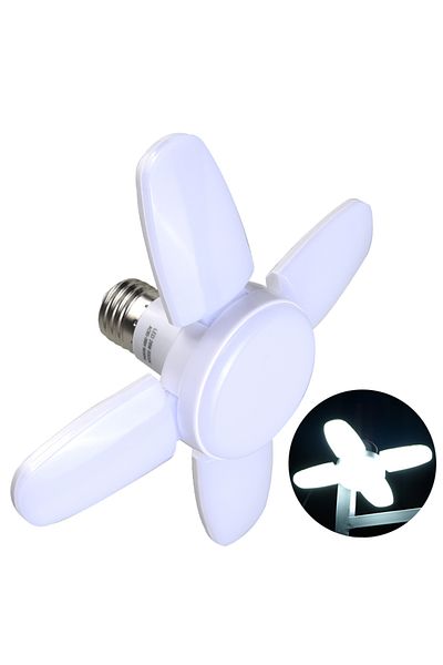 MeeToo Only Fan Bulb E27 LED Bulb Fan Blade Timing Lamp AC85-265V 28W Foldable Led Light Bulb Lampada For H