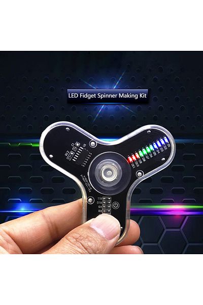 Choice Diy Electronic Top Kit Led Fingertip Gyro Manufacture Diy Kit Fun Top Welding Electronic Componen...