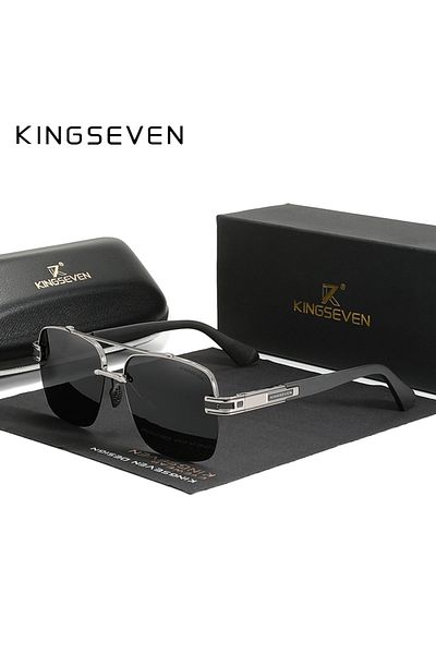 Choice Gun Gray KINGSEVEN New Design Sunglasses For Men Polarized Gradient Sun glasses Women Men Square UV