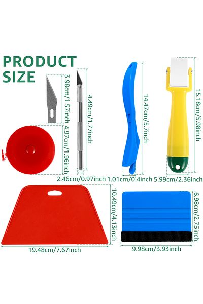 Choice 1 set 11pcs Wallpaper Smoothing Tool Kit Flexible Wall Paper Peel And Stick Tool With Seam Roller Ta