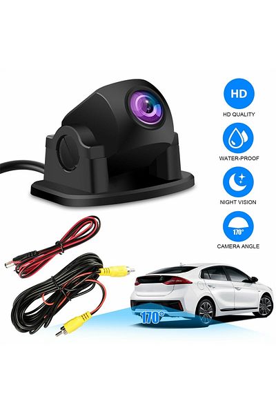 Choice black Waterproof HD Reverse Camera Car Front Rear View Backup Parking Night Vision CAM