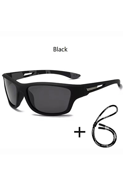 Choice نظارات شمسية رياضية أنيقة سوداء قطعة واحدة للرجال والنساء للقيادة وركو...