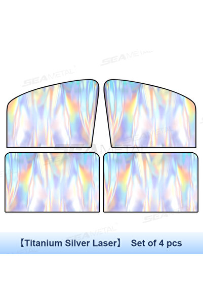 choice2 4 قطع من ستائر SEAMETAL المغناطيسية للنافذة الجانبية للسيارة، ستائر و...