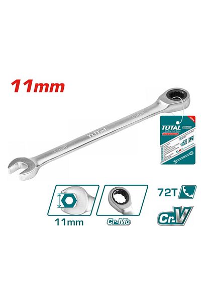TOTAL Ratchet Spanner 11MM - TCSPAR111