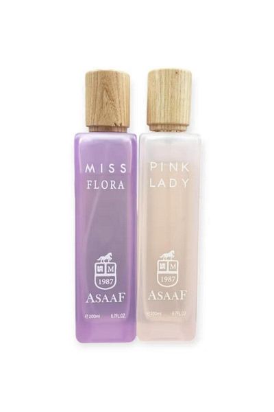 AS GOLD Assaf Bank Lady-Miss Flora Set for Women, 2 Pieces, 200ml