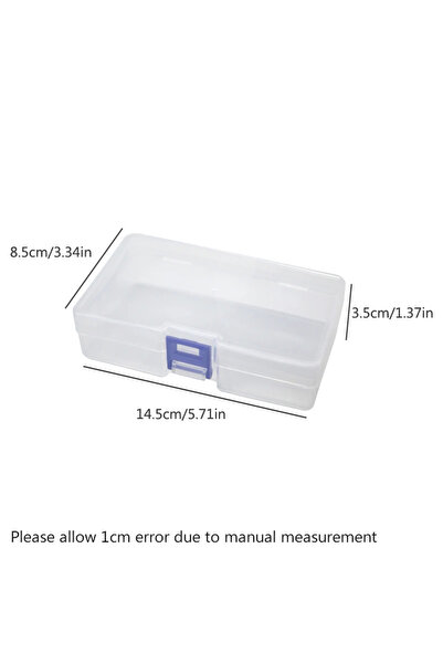 Choice 1-5 خلايا 14.5x8.5x3.5 سم 5 قطع 5 قطع صندوق شفاف قابل للقفل صندوق تخزي...