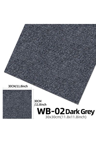 Choice 30cmx30cm Dark Grey 10pcs Carpet Floor Tiles Sticker Adhesive Stickers Carpet Peel And Stick Removab