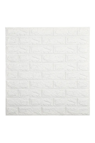 Choice 20PCS 40x35cm White 3MM 10/20PCS Self-adhesive 3D Brick Wallpaper PE Foam Wall Panels Stickers Water