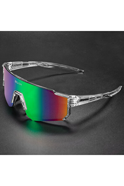 Choice نظارات شمسية SCVCN لركوب الدراجات، بدون علبة، عدسة واحدة، نظارات شمسية...