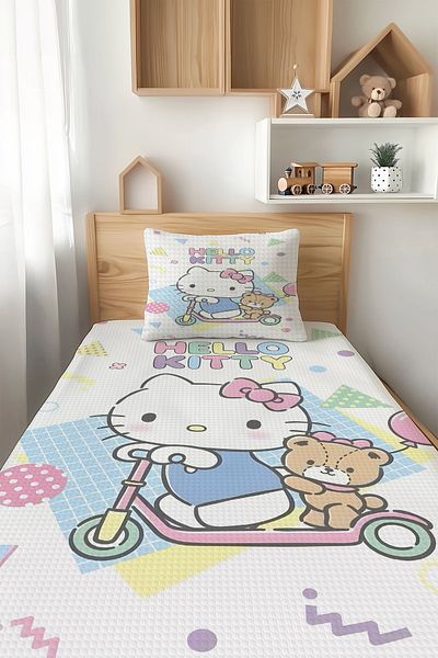 Şen Dekorasyon Hellokity and Friend 4 Seasons Children's Pique Set