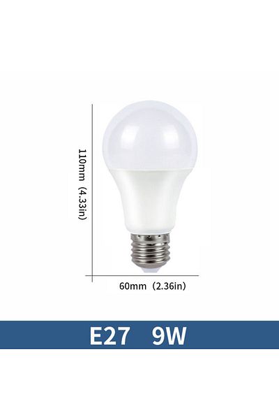Choice AC220V(189-265V) Natural light E27 9W 6pcs LED Bulb Lamps AC220V E27 E14 3W 6W 9W 12W 15W 18W 20W