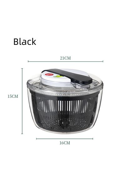 Choice Black 3 Liters Vegetables Salad Spinner Lettuce Leaf Vegetable Dehydrator Multifunctional Vegetable