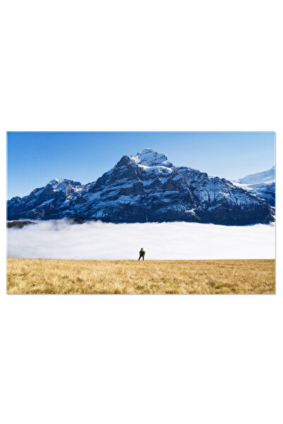 StoryGift Romania Tablou Canvas Om Cu Rucsac Munte, Calatorie, Aventura, Rucsac, Natura 640