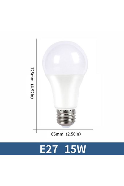 Choice AC220V(189-265V) Cold white E27 15W 6pcs LED Bulb Lamps AC220V E27 E14 3W 6W 9W 12W 15W 18W 20W La