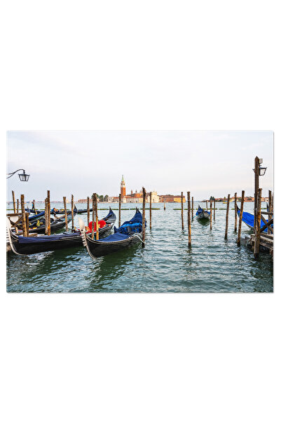 StoryGift Romania Tablou Canvas Gondole La Piazza San Marco Din Venetia Venetia, Gondole, Arhitectura, Italia 218