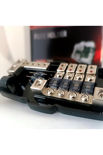 megavox 4afs4-b Sigortalı Amfi Blok Dağıtıcı - 4'lü Blok Kablo Dağıtıcı - Artı Hem Şase 2 Adet Yedek