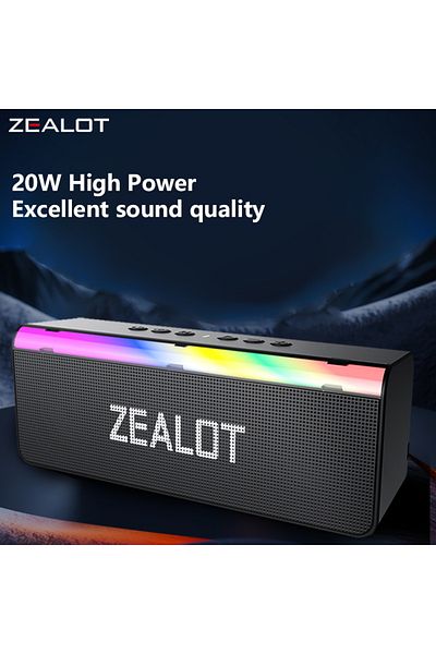 Choice Speaker Zealot S72 HEI 2025 New Arrival Zealot S72 20W Wireless Speaker, Hifi Sound quality, Dual P