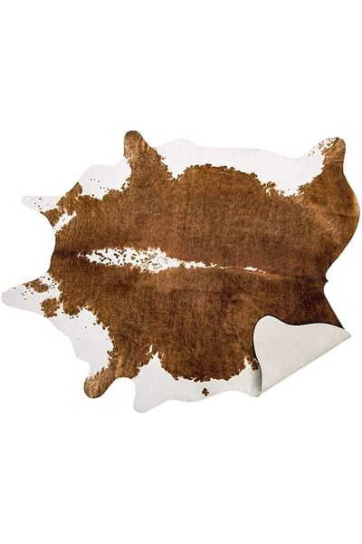 Choice 158x190cm 5.2x6.2ft LE1-2 Cowhide Carpet Cow Print Rug American Style for Bedroom Living Room Cute A