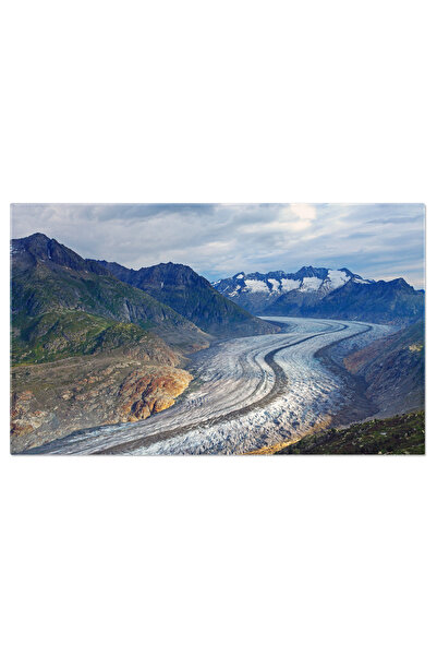 StoryGift Romania Tablou Canvas Gheata Aletsch In Alpi, Peisaj, Natura, Munte...