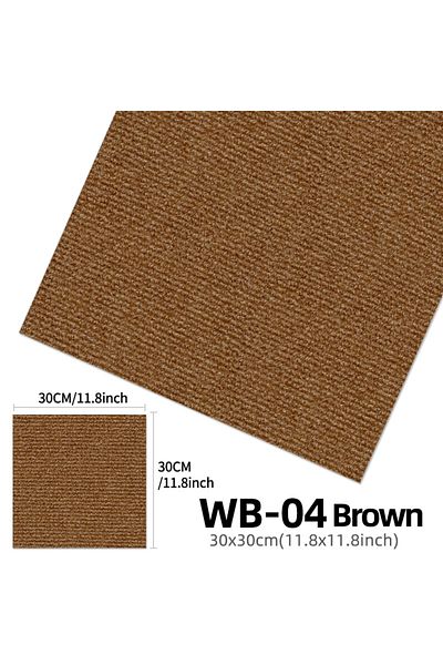 Choice 30CMx30CM Brown 10pcs Carpet Floor Tiles Sticker Adhesive Stickers Carpet Peel And Stick Removable D
