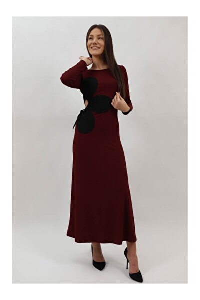 Miacometina Italia ROCHIE LUNGA DIN TRICOT SUBTIRE CU FLOARE ANNA TALIE UNICA...