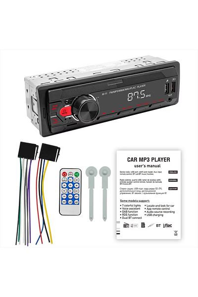 Choice M11 BQCC Car Radio Stereo Player Digital Bluetooth Car MP3 Player FM Radio Stereo Audio Music USB/SD