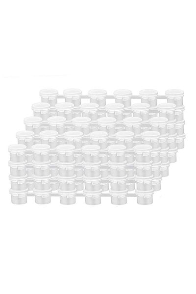 Choice 20pcs 2ml 15cm Empty Paint Pots Strips DIY with Lid Lightweight Empty Storage Paint Containers for S