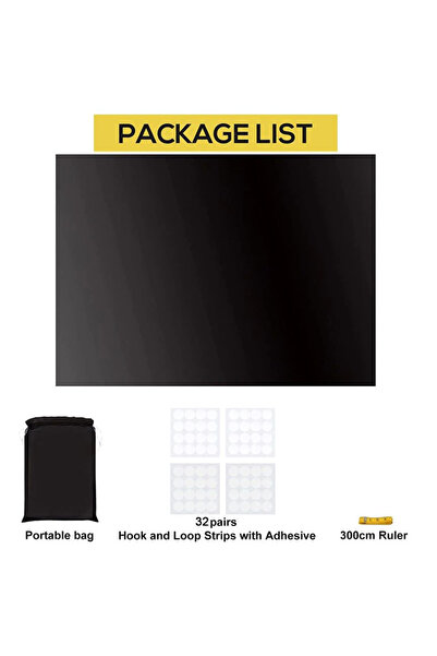 Choice ستارة معتمة محمولة للسفر قابلة للحمل، مقاس 145×300 سم، ستارة نافذة عاز...