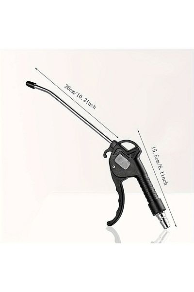 NIUXIANG Long Black High Pressure Air Dust Collector, Pneumatic Tool Parts, Rust Proof Air Blower, Industrial