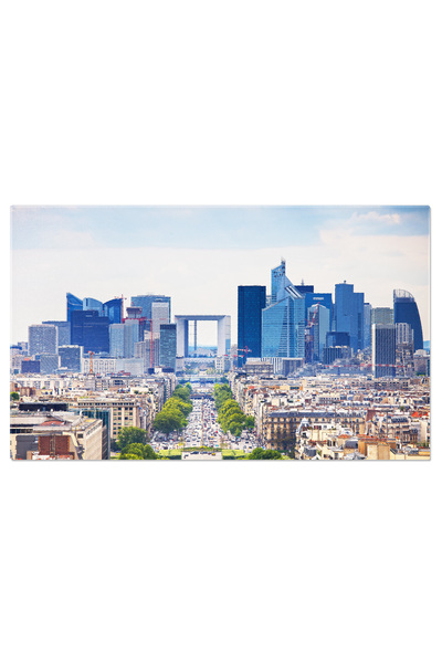 StoryGift Romania Tablou Canvas Zona De Afaceri La Defense, Aleea Grande Armée, Paris, Franta Cladiri, Trafic, Pe