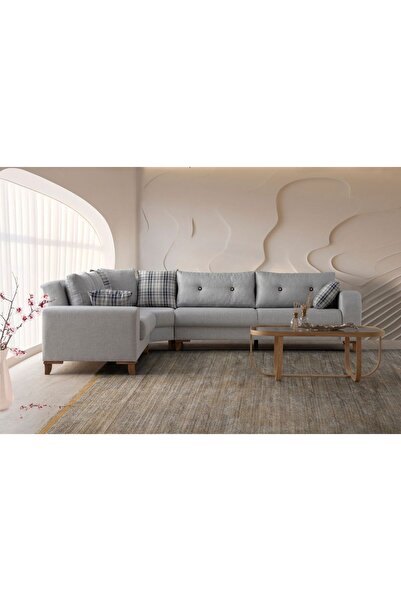Doressa Jessa Grey Köşe Koltuk Takımı