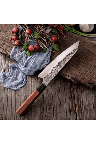 Köken Professional Japanese Knife, Ultra Sharp and Non-Stick Blade 20 cm, for Sushi, Precise Cutting